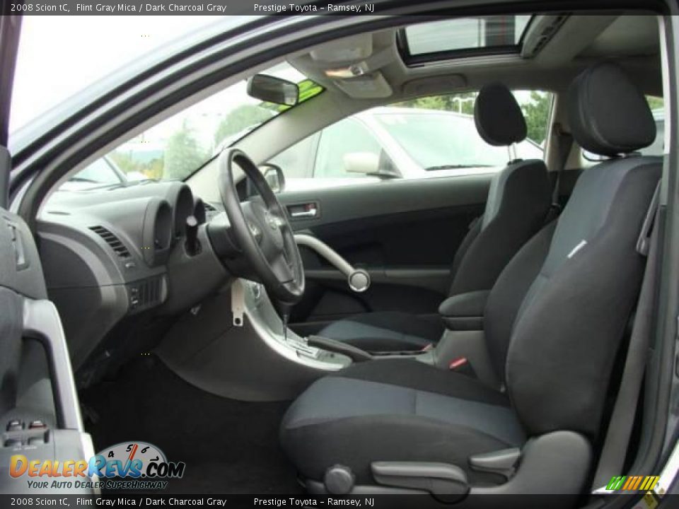 2008 Scion tC Flint Gray Mica / Dark Charcoal Gray Photo #7