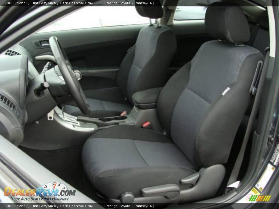 2008 Scion tC Flint Gray Mica / Dark Charcoal Gray Photo #8