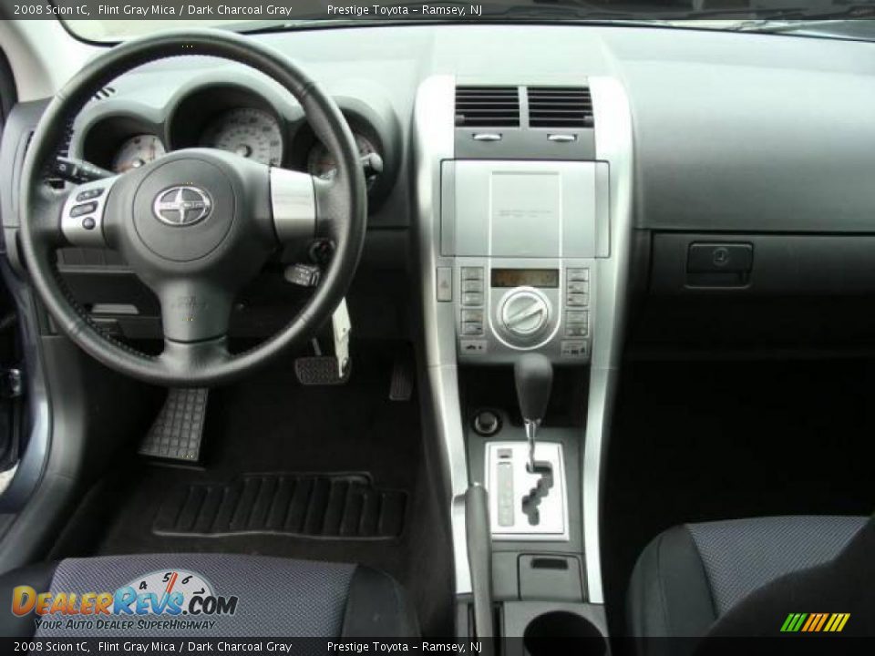 2008 Scion tC Flint Gray Mica / Dark Charcoal Gray Photo #9