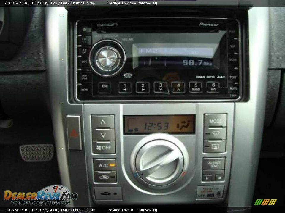 2008 Scion tC Flint Gray Mica / Dark Charcoal Gray Photo #11