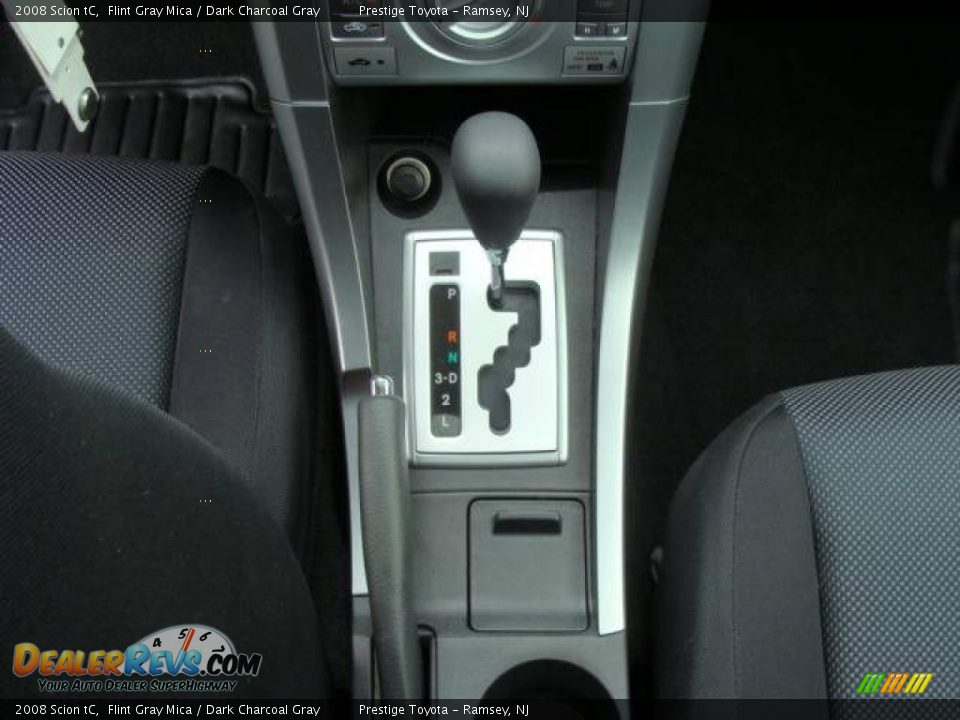 2008 Scion tC Flint Gray Mica / Dark Charcoal Gray Photo #12