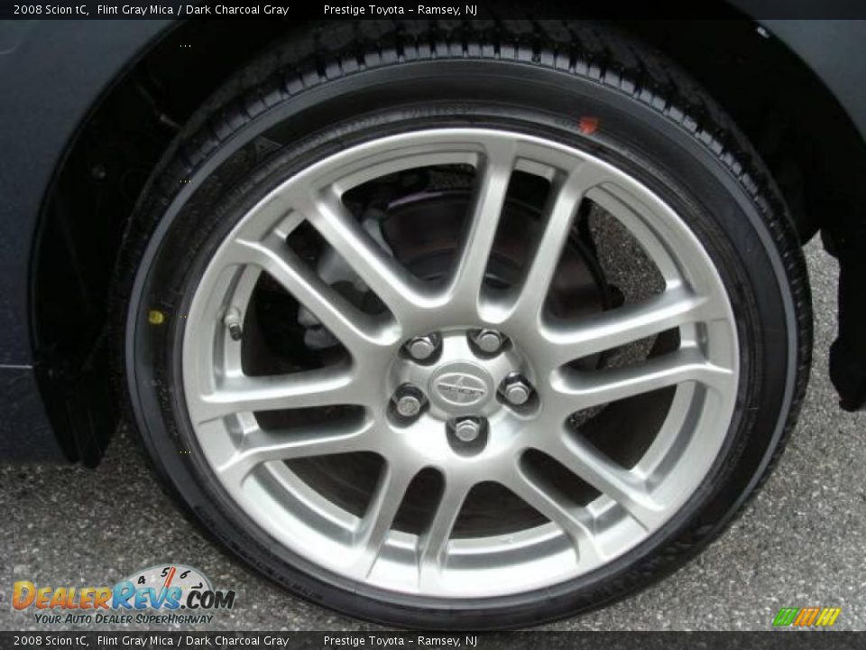 2008 Scion tC Flint Gray Mica / Dark Charcoal Gray Photo #14