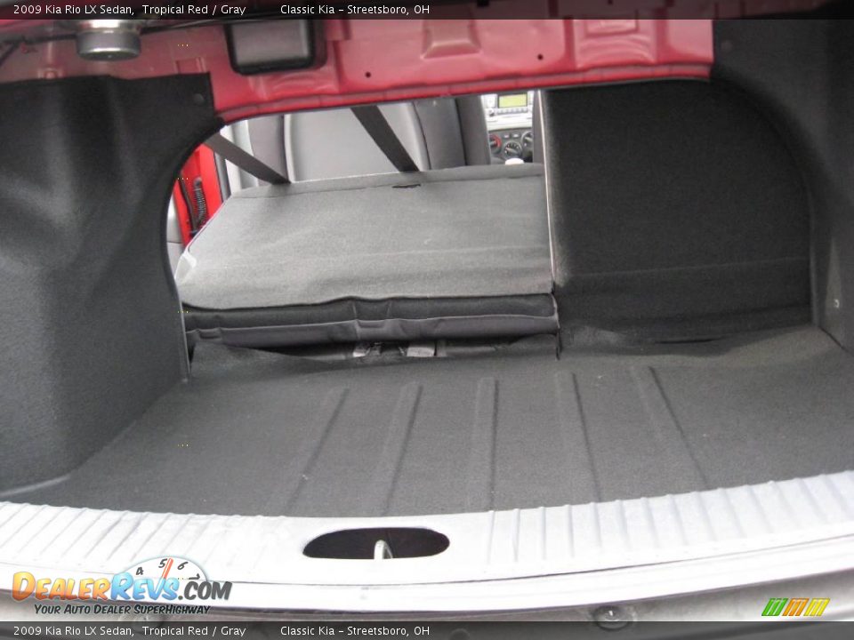 2009 Kia Rio LX Sedan Tropical Red / Gray Photo #10