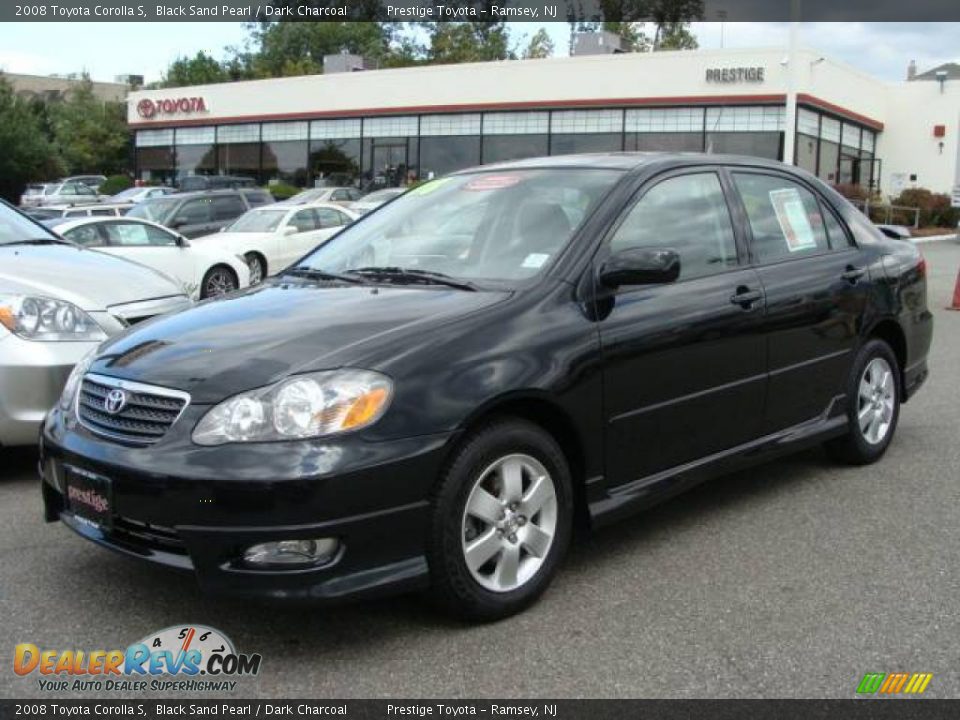 2008 Toyota Corolla S Black Sand Pearl / Dark Charcoal Photo #1 ...