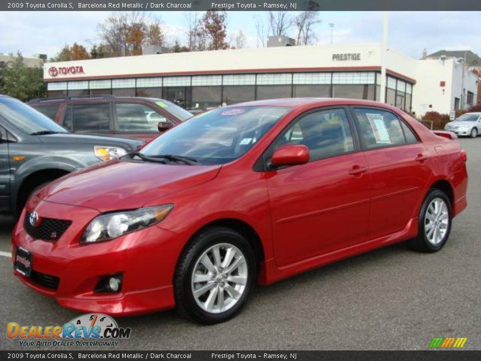 2009 Toyota Corolla S Barcelona Red Metallic / Dark Charcoal Photo #1