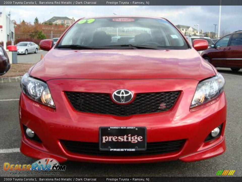 2009 Toyota Corolla S Barcelona Red Metallic / Dark Charcoal Photo #2