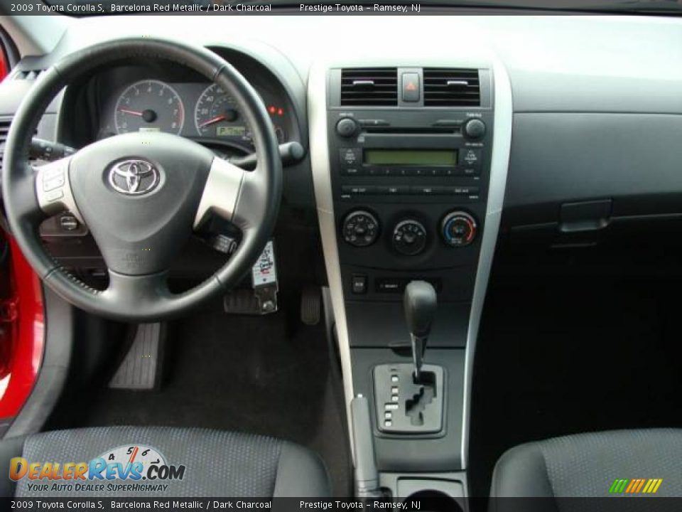 2009 Toyota Corolla S Barcelona Red Metallic / Dark Charcoal Photo #9