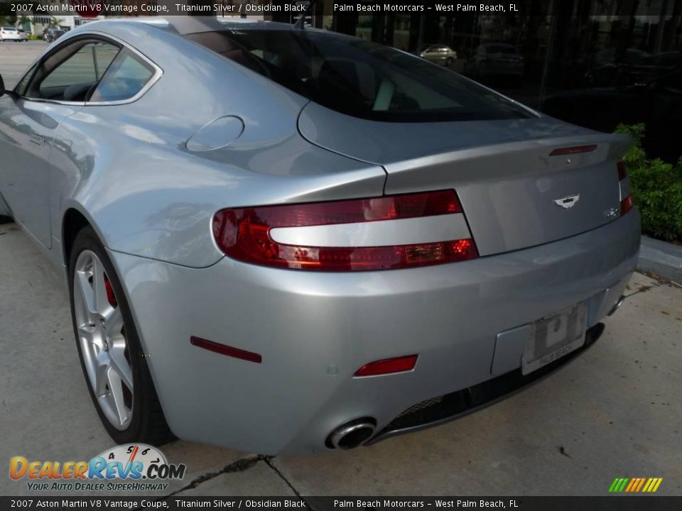 2007 Aston Martin V8 Vantage Coupe Titanium Silver / Obsidian Black Photo #6