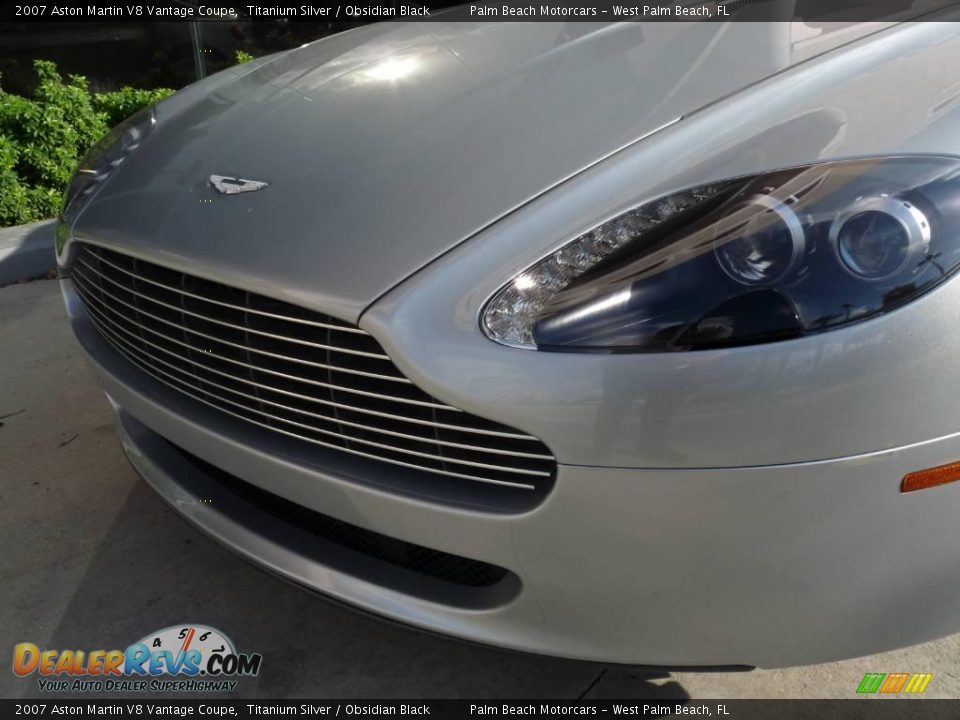 2007 Aston Martin V8 Vantage Coupe Titanium Silver / Obsidian Black Photo #9