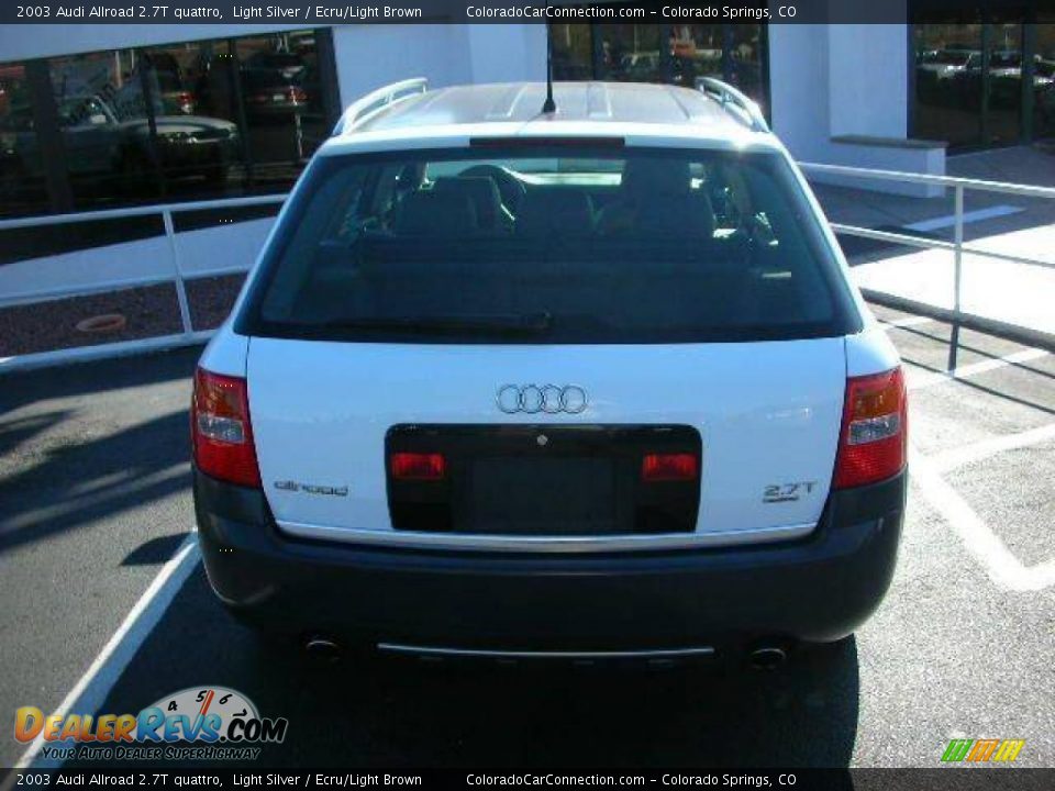 2003 Audi Allroad 2.7T quattro Light Silver / Ecru/Light Brown Photo #2