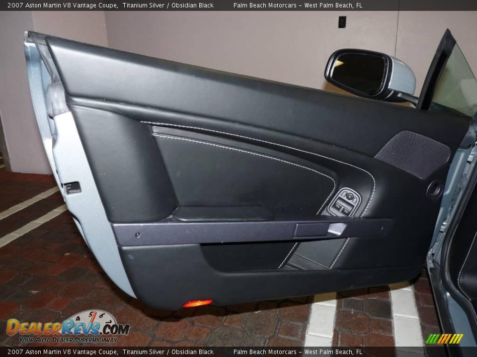 2007 Aston Martin V8 Vantage Coupe Titanium Silver / Obsidian Black Photo #13