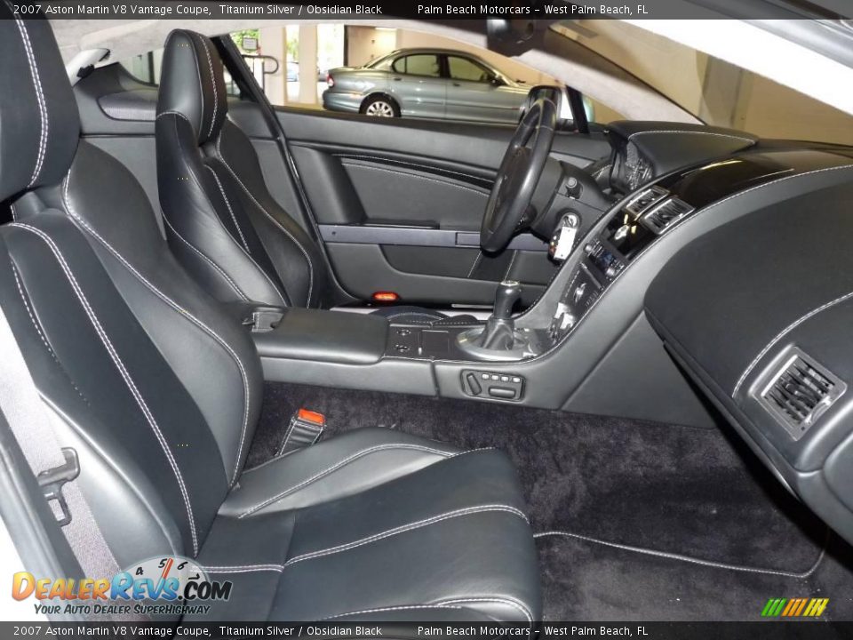 2007 Aston Martin V8 Vantage Coupe Titanium Silver / Obsidian Black Photo #18