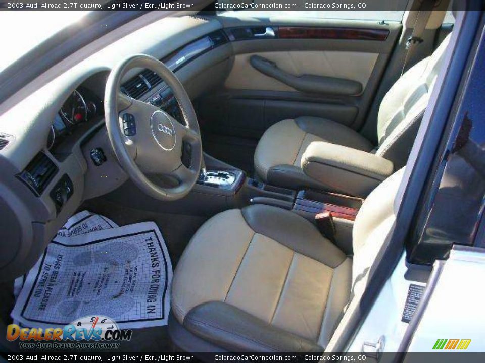 2003 Audi Allroad 2.7T quattro Light Silver / Ecru/Light Brown Photo #7