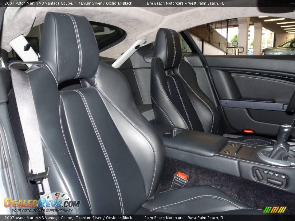 2007 Aston Martin V8 Vantage Coupe Titanium Silver / Obsidian Black Photo #19