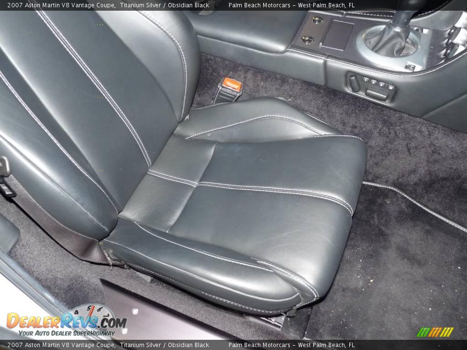 2007 Aston Martin V8 Vantage Coupe Titanium Silver / Obsidian Black Photo #20
