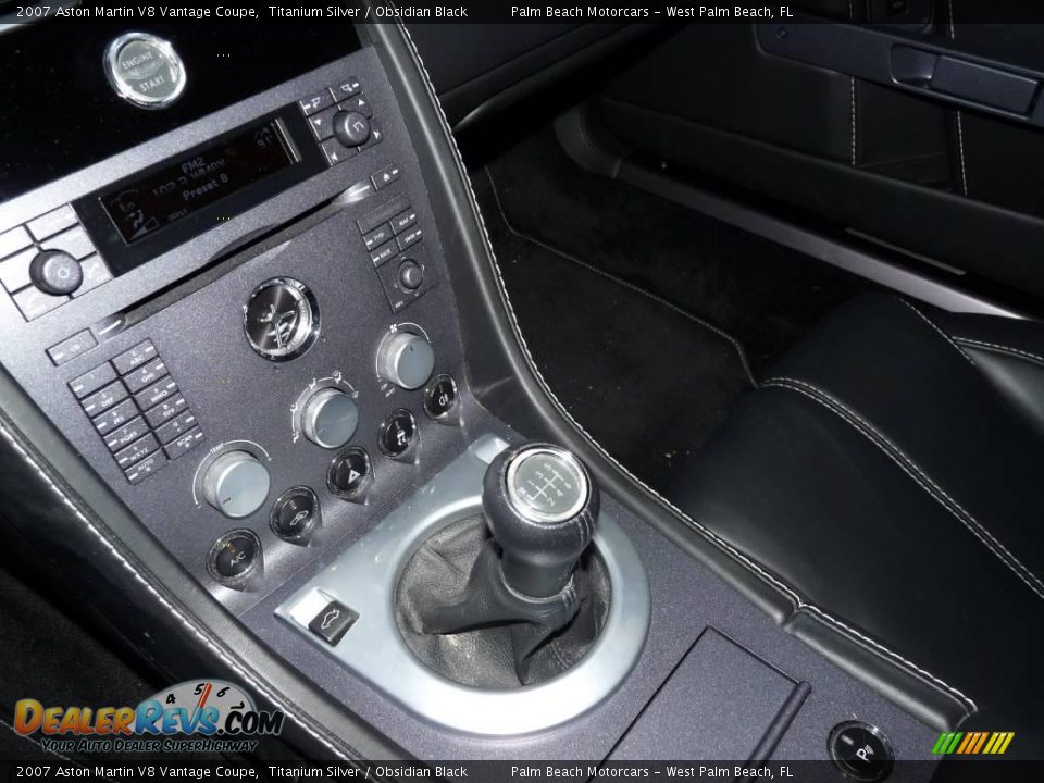 2007 Aston Martin V8 Vantage Coupe Titanium Silver / Obsidian Black Photo #23
