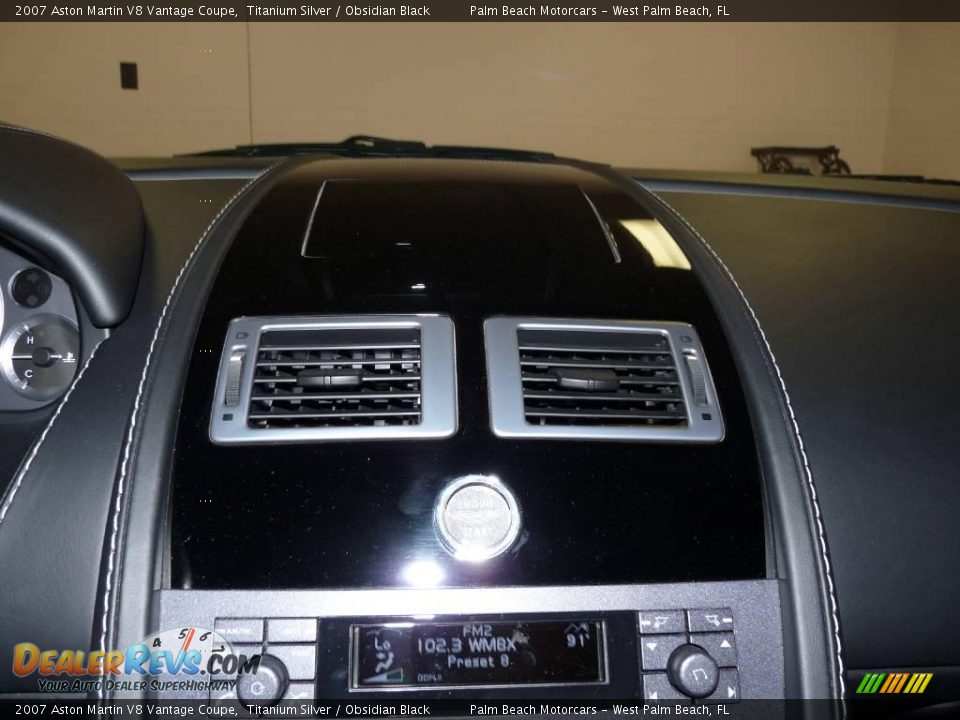 2007 Aston Martin V8 Vantage Coupe Titanium Silver / Obsidian Black Photo #25