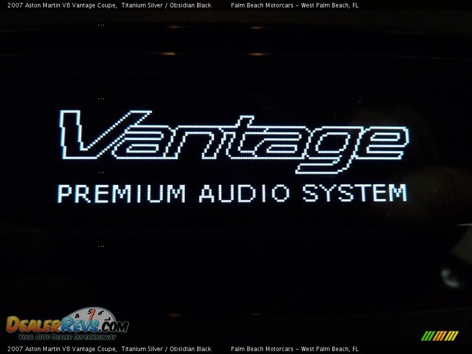 2007 Aston Martin V8 Vantage Coupe Titanium Silver / Obsidian Black Photo #28