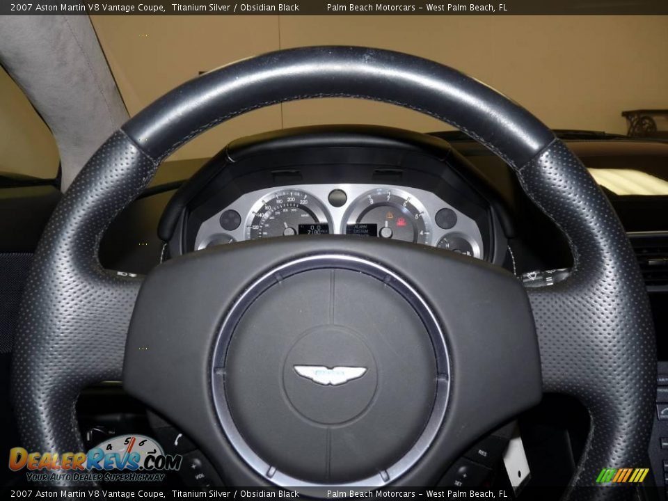 2007 Aston Martin V8 Vantage Coupe Titanium Silver / Obsidian Black Photo #29