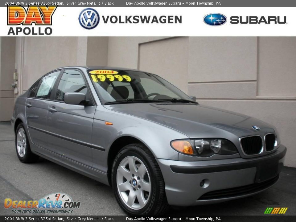 2004 BMW 3 Series 325xi Sedan Silver Grey Metallic / Black Photo #1