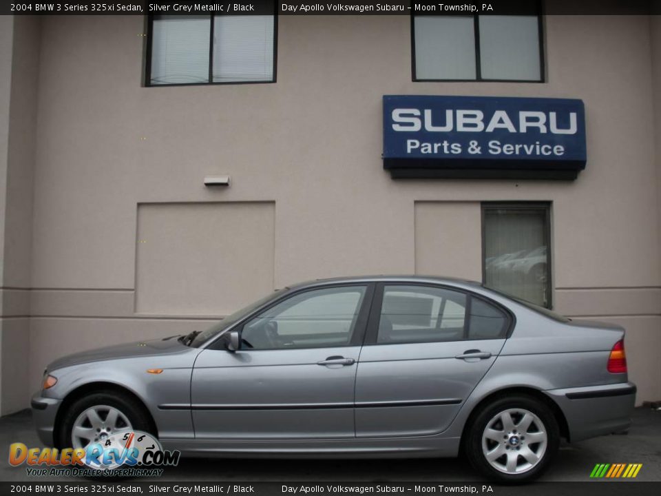 2004 BMW 3 Series 325xi Sedan Silver Grey Metallic / Black Photo #6