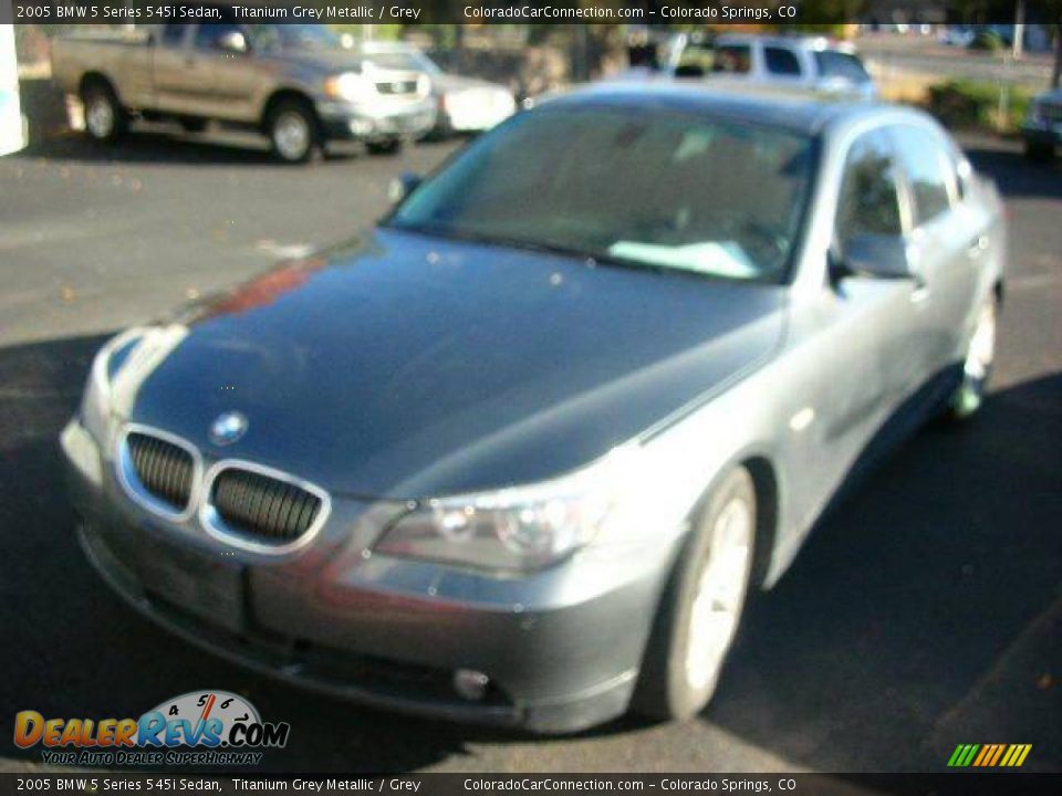 2005 BMW 5 Series 545i Sedan Titanium Grey Metallic / Grey Photo #1