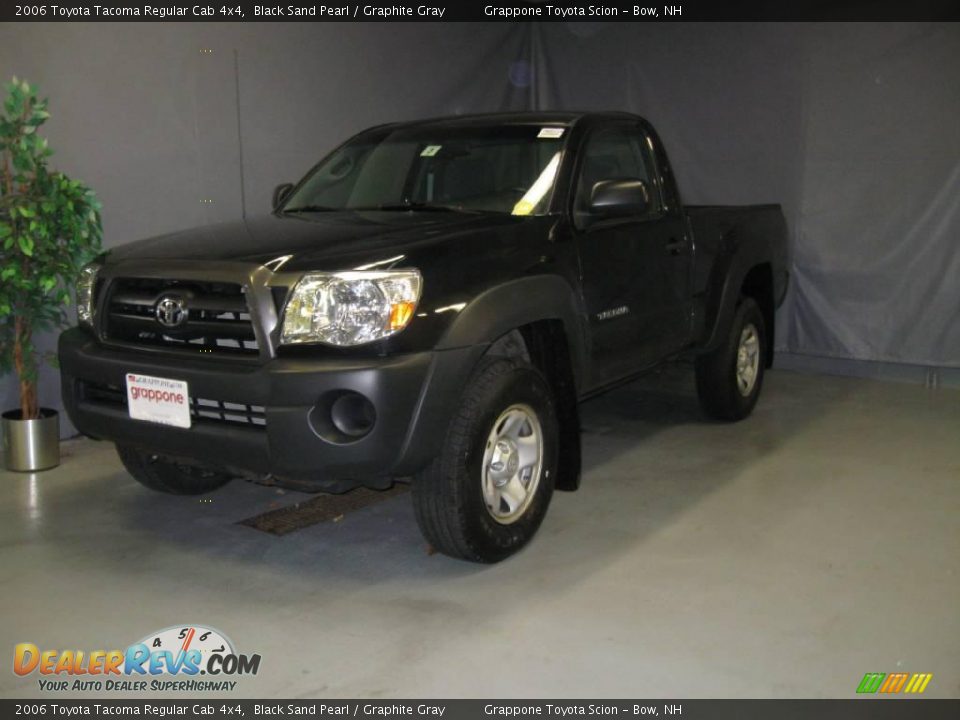 2006 Toyota Tacoma Regular Cab 4x4 Black Sand Pearl / Graphite Gray Photo #1
