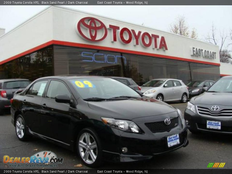 2009 Toyota Corolla XRS Black Sand Pearl / Dark Charcoal Photo #1