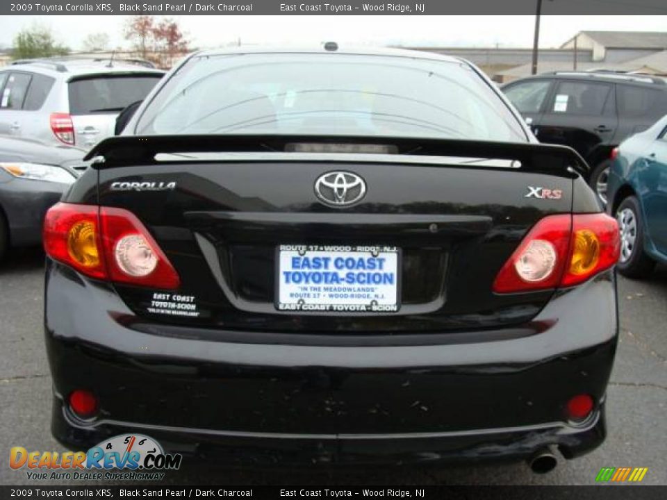 2009 Toyota Corolla XRS Black Sand Pearl / Dark Charcoal Photo #4