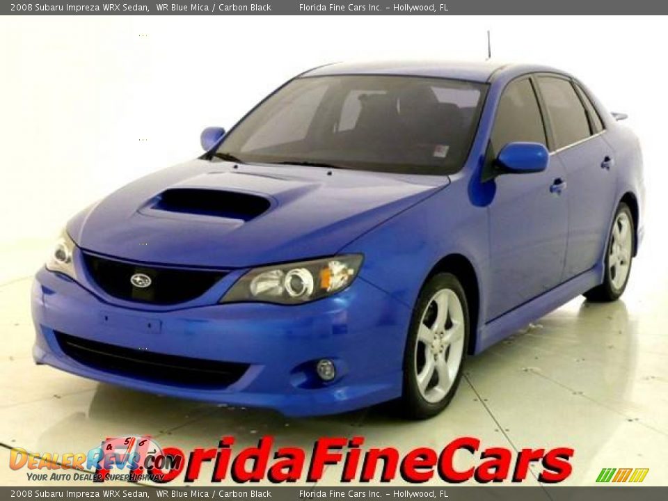 2008 Subaru Impreza WRX Sedan WR Blue Mica / Carbon Black Photo #1