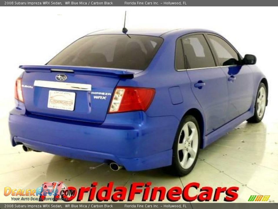 2008 Subaru Impreza WRX Sedan WR Blue Mica / Carbon Black Photo #2