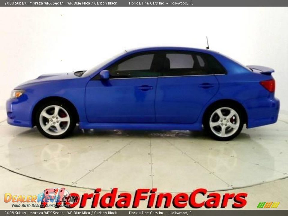 2008 Subaru Impreza WRX Sedan WR Blue Mica / Carbon Black Photo #3