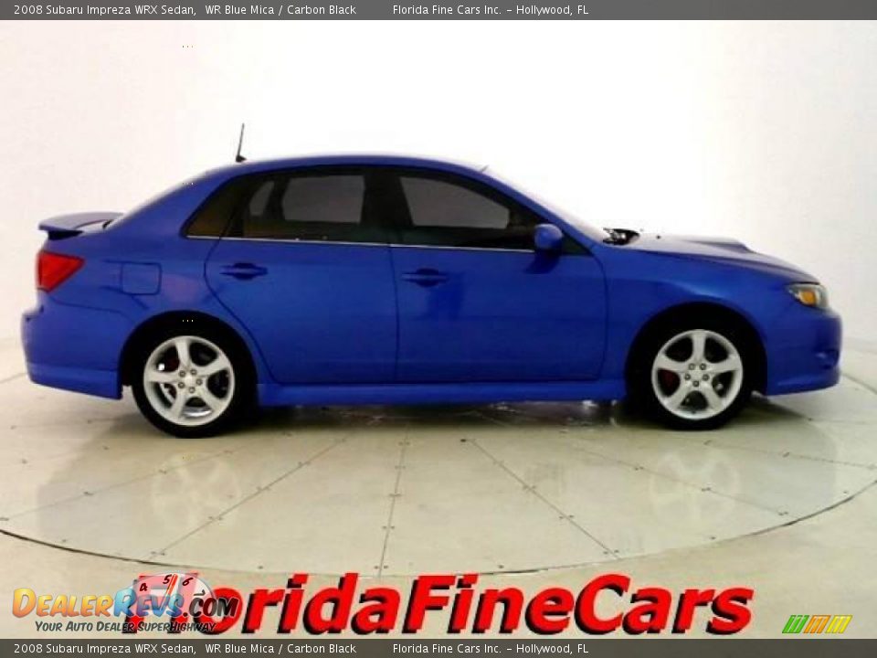 2008 Subaru Impreza WRX Sedan WR Blue Mica / Carbon Black Photo #4