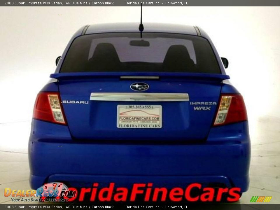 2008 Subaru Impreza WRX Sedan WR Blue Mica / Carbon Black Photo #6