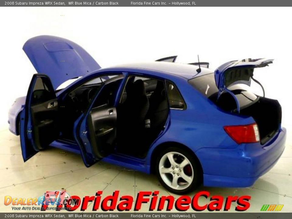 2008 Subaru Impreza WRX Sedan WR Blue Mica / Carbon Black Photo #8