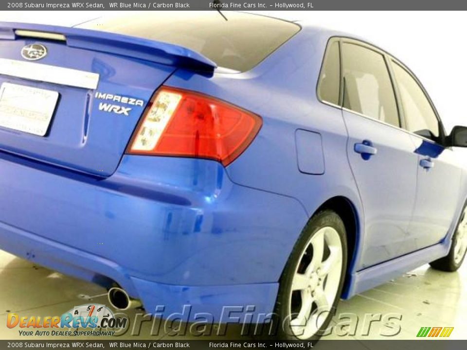 2008 Subaru Impreza WRX Sedan WR Blue Mica / Carbon Black Photo #10