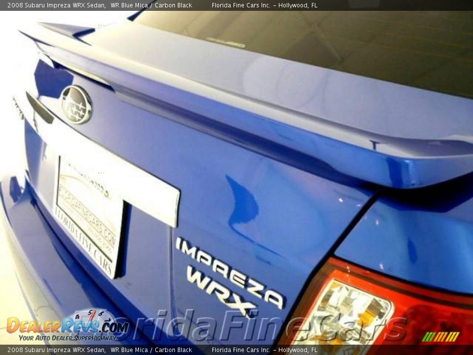 2008 Subaru Impreza WRX Sedan WR Blue Mica / Carbon Black Photo #11