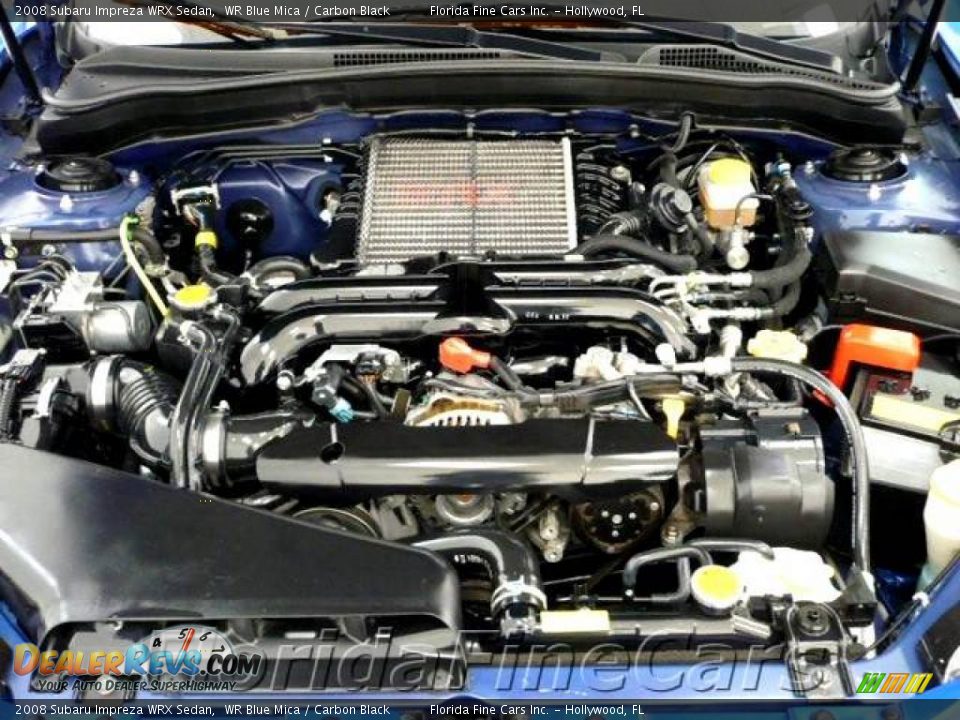 2008 Subaru Impreza WRX Sedan WR Blue Mica / Carbon Black Photo #12