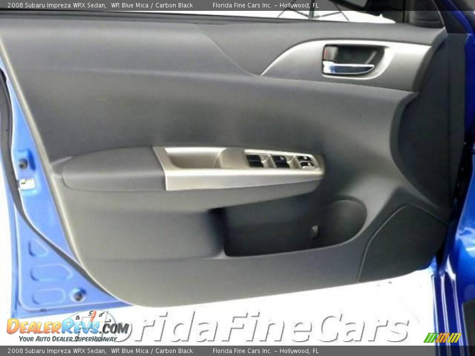 2008 Subaru Impreza WRX Sedan WR Blue Mica / Carbon Black Photo #14