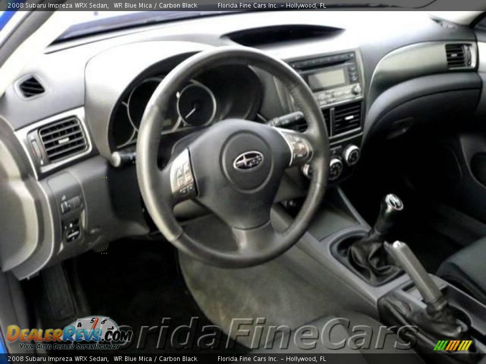 2008 Subaru Impreza WRX Sedan WR Blue Mica / Carbon Black Photo #15