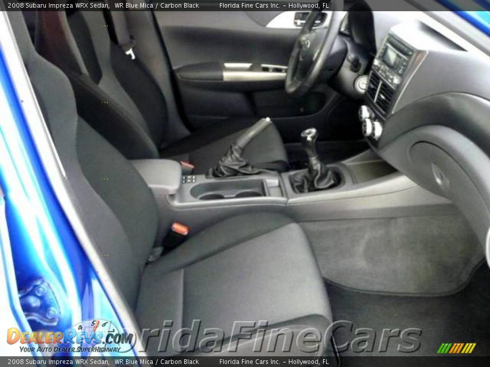 2008 Subaru Impreza WRX Sedan WR Blue Mica / Carbon Black Photo #16