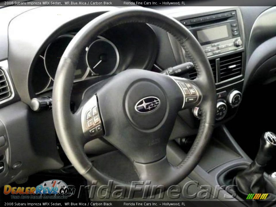 2008 Subaru Impreza WRX Sedan WR Blue Mica / Carbon Black Photo #20