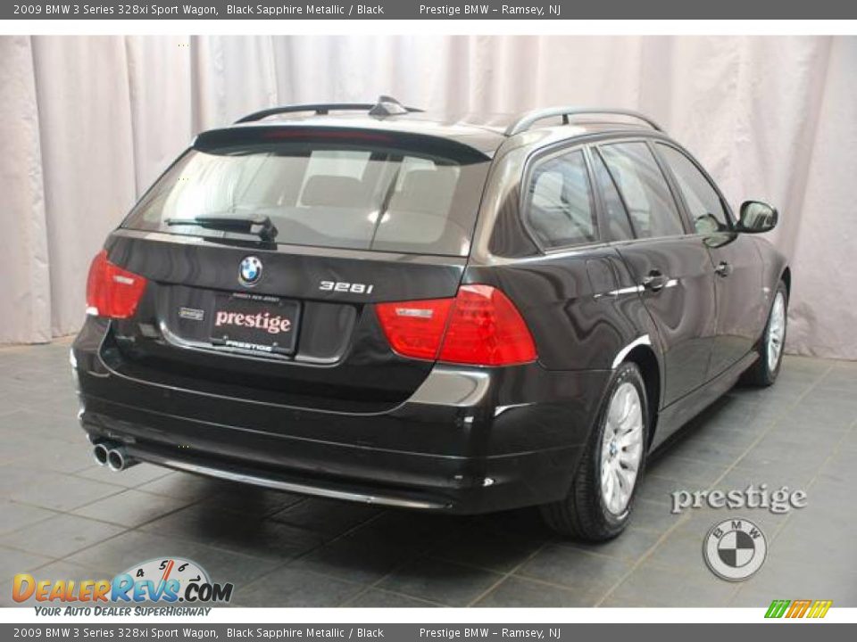 2009 BMW 3 Series 328xi Sport Wagon Black Sapphire Metallic / Black Photo #2