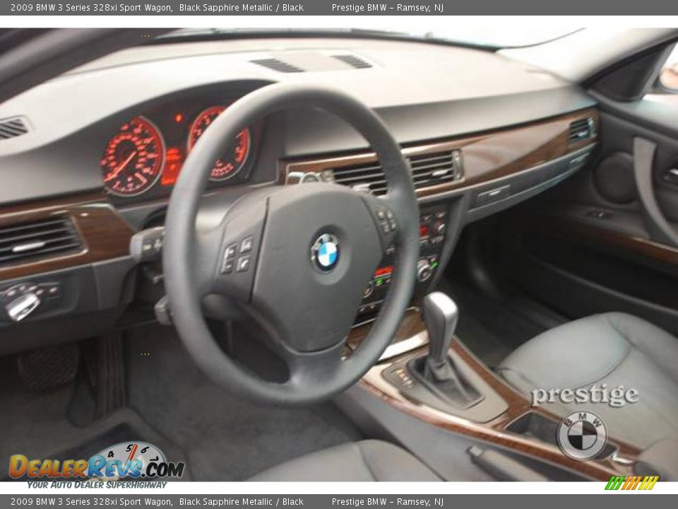 2009 BMW 3 Series 328xi Sport Wagon Black Sapphire Metallic / Black Photo #3
