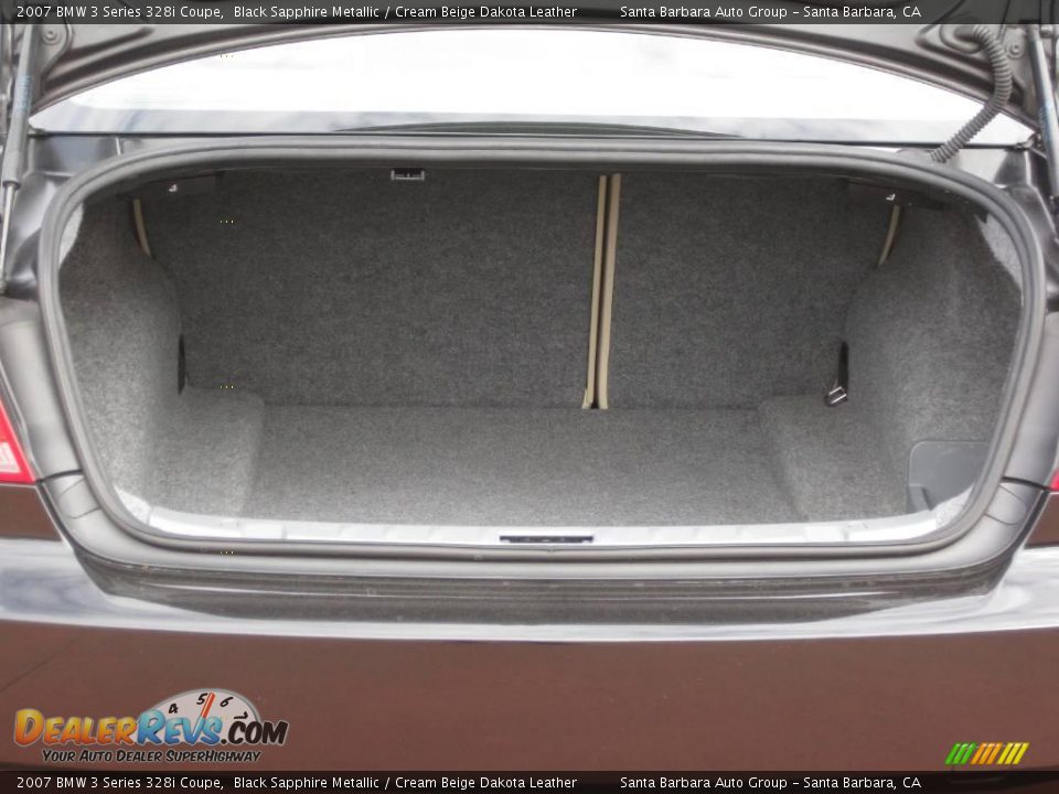 2007 BMW 3 Series 328i Coupe Black Sapphire Metallic / Cream Beige Dakota Leather Photo #11