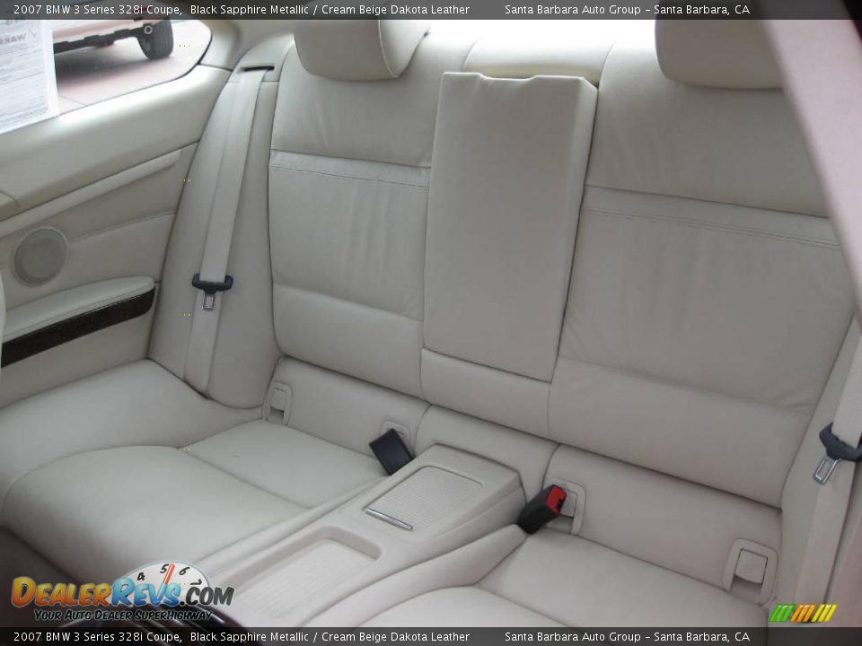 2007 BMW 3 Series 328i Coupe Black Sapphire Metallic / Cream Beige Dakota Leather Photo #15