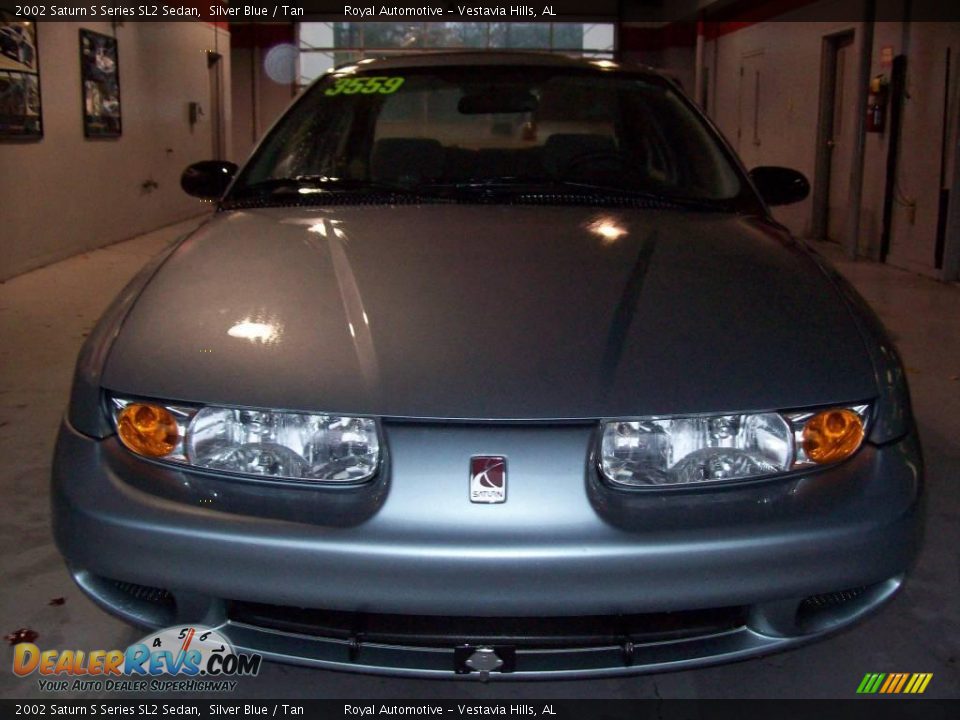 2002 Saturn S Series SL2 Sedan Silver Blue / Tan Photo #1