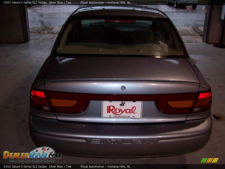 2002 Saturn S Series SL2 Sedan Silver Blue / Tan Photo #5
