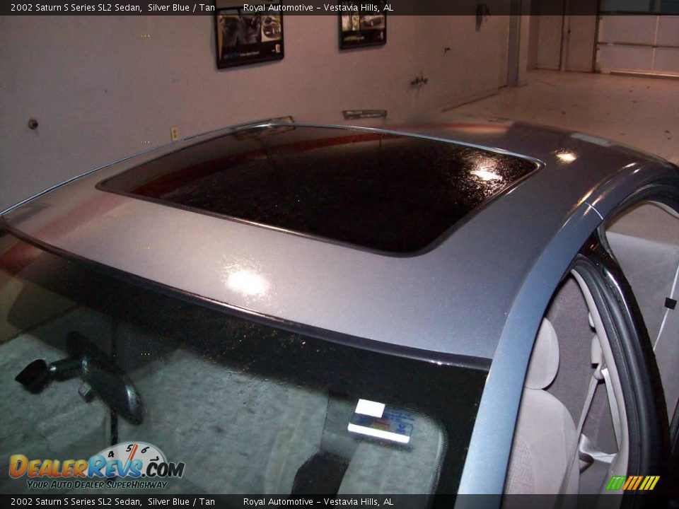 2002 Saturn S Series SL2 Sedan Silver Blue / Tan Photo #6