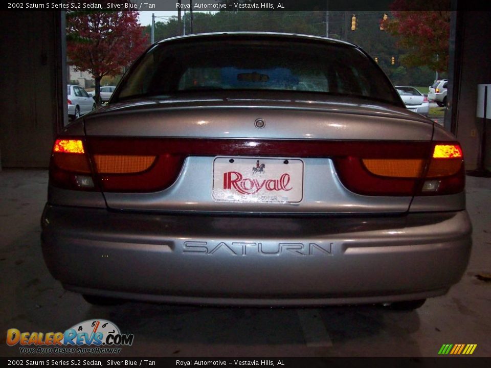 2002 Saturn S Series SL2 Sedan Silver Blue / Tan Photo #7